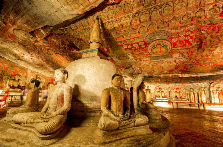 Cuevas de Dambulla en Sri Lanka