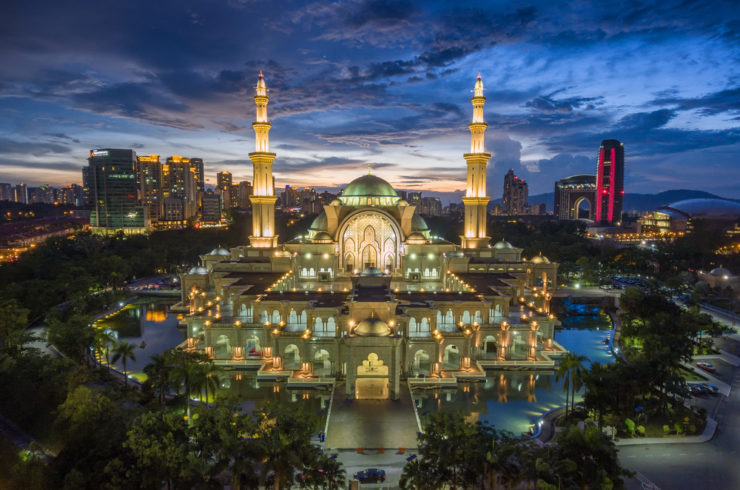 Mezquita del Territorio Federal en Kuala Lumpur, Malasia